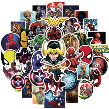 10/30/50/100TK Marvel Avengers Lahe Super Kangelane Kleebised Anime Multikas Decal Sülearvuti Kitarr Pagasi Rula Kleebis Mänguasi