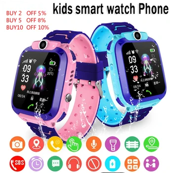 Q12 Lapsed Smart Watch Poisid Tüdrukud Veekindel SOS Kellad Beebi 2G SIM Kaardilt Kõne Asukoha Tracker Lapse Antil-kadunud Smartwatch Kingitus
