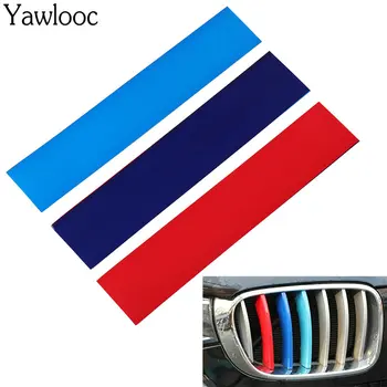 Yawlooc Uus 3 Värvi Kleebis Auto Esiosa Iluvõre Grill Vinüül Riba Kleebis Decal BMW M3 M5 E46 E60 E90 Car Styling