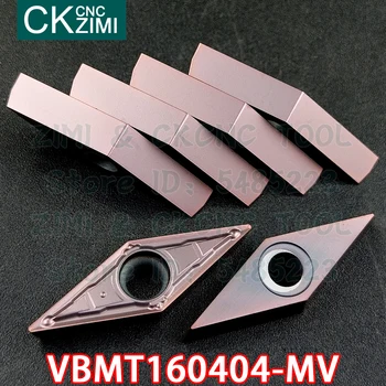 VBMT160404-MV VBMT 160404 MV karbiid lisab Välise toite lisab vahendid CNC Masina Metal lathe tools roostevaba teras