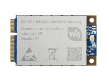 SX1302 868M LoRaWAN Gateway Moodul, EU868 Bänd, SX1302 core, standard Mini-PCIe pesa, koos LoRaWAN protokolli tugi
