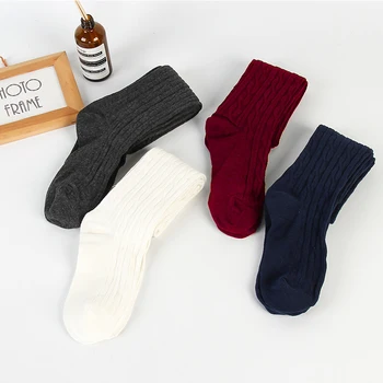 Jaapani Üle Põlve Sokid Talvel Soe Reie-Kõrge Legging Knited Parempidises Venitada Pikad Sukad Mood Värviga Hulgimüük
