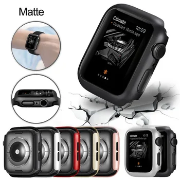 Matt kate Apple Watch Seeria 6 5 4 38MM 44mm 40mm Raami karpi Katab Kest Kaitseraua puhul iWatch 5 4 Katta 42MM