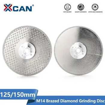 XCAN Saetera M14 100-150mm Galvaniseeritud Diamond Saetera Tsingitud Diamond Cutting Lihvimis Ketas Marmor, Graniit, Keraamilised