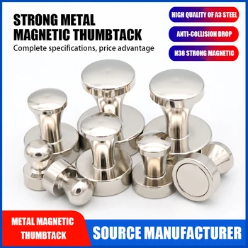 Magnet Suruge Sõrmed Neodüüm Magnet Jobu Nööpnõeltega Metallist Thumbtack Külmik Valge Pardal Tugev Kontor Võimas Magnet