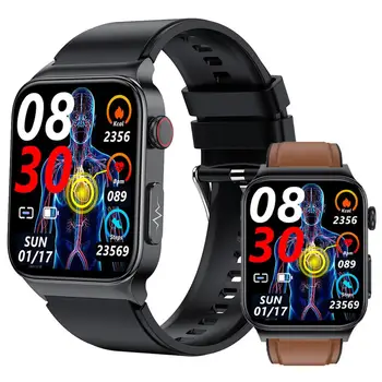 E500 Veresuhkru Smart Watch Bluetooth-ühilduvuse Järelevalve kehatemperatuur Südame-määr Sport Smartwatch Fitness Tracker