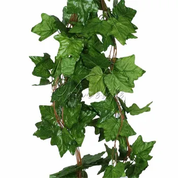 5tk/palju Kunstlik Suur Leaf Sleaf Ivy Leaf Vanik Taimed Viinapuu Võltsitud Lehestik Lilled, Pulmad, Kodu, kaunistused 7.5 feete