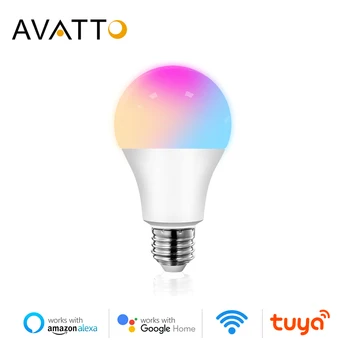 AVATTO Tuya 12W 15W WiFi Smart Lamp, E27 RGB LED Lamp Juhitava Smart Elu APP, hääljuhtimine Google ' i Kodu, Alexa