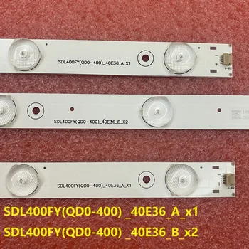 Komplekt 3tk LED riba Toshiba DL4077 Seml DL4077i SDL400FY(QD0-400) _40E36_A_x1 B_x2