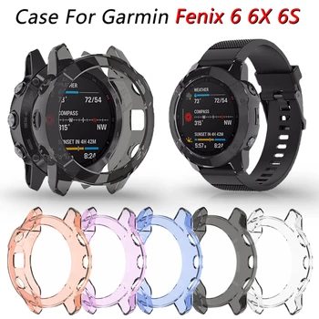 Protective Case For Garmin Fenix 6 6S 6X kvaliteetsest TPU Kate Slim Smart Watch Kaitseraua Kest Garmin Fenix 6 / 6S / 6X Pro
