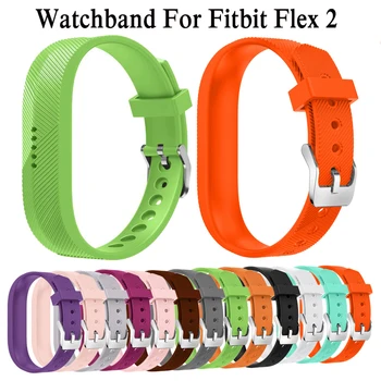 Mood Silikoon sport käepaela watchband metallist pandla Jaoks Fitbit Flex2 smart Kellarihmad Asendada käevõru Fitbit Flex 2