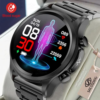 SACOSDING EKG PPG Sport Smart Watch Mens 360*360 HD Ekraan veresuhkru Südame Löögisageduse, vererõhu Monitor Termomeeter Smartwatch