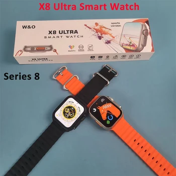 Vaadata 8 X8 Ultra Smart Watch Seeria 8 kehatemperatuuri NFC Bluetooth Kõne Traadita Laadimise Smartwatch Mehed Naised PK W27 HW8 W37