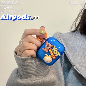 Airpods 2 Juhul 3D Cute Cartoon Airpods Juhul on Õhu-Pod pro 1 2 Kuuma Mänguasi Pehme Silikoon Luksus Kate Fundas Kõrvaklapid Airpods Juhul