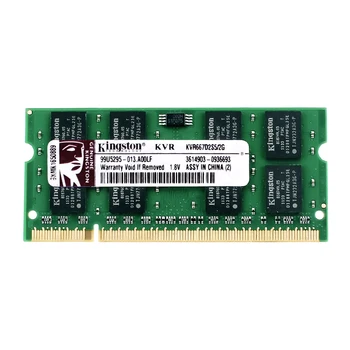 Kingston DDR2 800 2GB 667 1GB ddr2 4GB=2*2G PC2-6400 /5300 S MHZ 1.8 V Sülearvuti Mälu sülearvuti RAM
