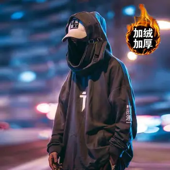 5XL Jaapani Streetwear Topp Mehed Harajuku Kaela Kala Suu PulloversSweatshirts Liiga Hip-Hop Hupparit Naised