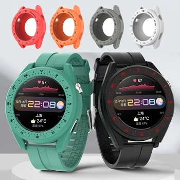 Silikoonist Rihm Bänd Watchband Ring Bezel Juhul Protector Kest Huawei Vaadata GT 3/2 GT2 Pro Magic 2 GT3 46 mm Käepaela Kate