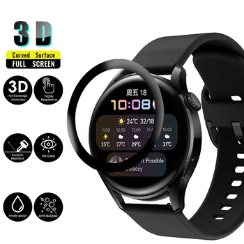 Ekraani kaitsekile Jaoks Huawei Vaata 3 Smartwatch Kõrge Läbipaistvuse Täies ulatuses 3D-Kurv Soft Edge Protector Tarvikud
