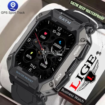 LIGE 2022 Smart Watch Mehed 5ATM Sügavus Ujuda Veekindel Väljas tervisespordi-Tracker Health Monitor Smartwatch Jaoks Xiaomi Huawei