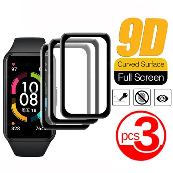 3tk Täis Kaardus Ekraan Kaitsja Jaoks Huawei Band 6 Karastatud Klaas Honor Band 6 Band6 Smart Watch Käepaela kaitsekile