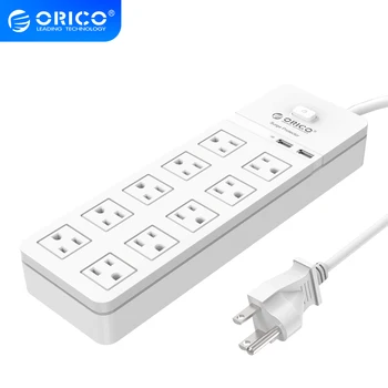 ORICO MEILE Plug Power Strip-4AC/6AC/8AC/10AC 2 USB-Porti Turustusvõimalusi Pistikupesad pikendusjuhe Pistikupesa, Kodu-Kontor