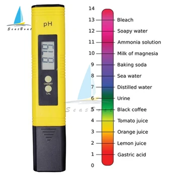 Digitaalne LCD PH-Meeter Pen Tester Täpsus 0.01 Akvaariumi Basseini Vee Veini Vee Kvaliteedi Puhtus Test Vahend Automaatne Kalibreerimine