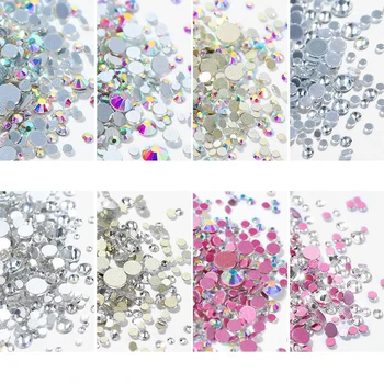 SS3-SS20 1440pcs Mix Suurused AB Selge Klaas Kristall Kive Glitter Asjade Nail Art Kaunistused Maniküüri-Tarvikud