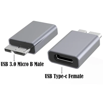 USB-C-Micro B USB3.0 Adapter C-Tüüpi Naine, Et Micro B Male kiirlaadimine Micro USB 3.0 C-Tüüpi Super Kiirus HdD