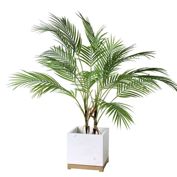 90cm Reaalne Touch Kunstlik Puu Palm Leaf Tunne, Aed, Kodu, Kaunistused Scutellaria Troopiline Võltsitud Taimed