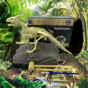 Simulatsioon Dinosaurus Fossiilsete Kaevetööde Komplektid Haridus Arheoloogia Jurassic Mänguasja Komplekt DIY Mäng Lastele Joonis Skelett Mudel Kingitus