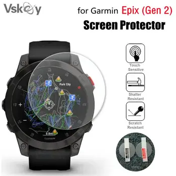 100TK Screen Protector eest Garmin Epix Gen 2 Ringi Smart Watch Karastatud Klaas, Anti-Scrath kaitsekile