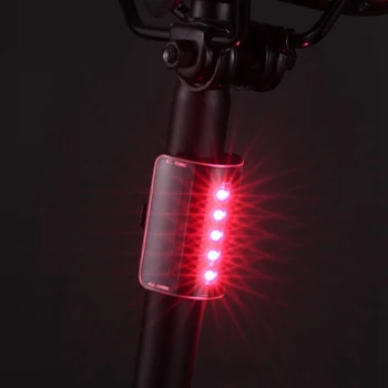 Jalgratta ohutulesid Jalgratta Taillight Bike Hoiatus LampBicycle Tuled liikumisanduriga LED Tuled koos Patareidega Maantee MTB vastastikuse mõistmise Memorandumi