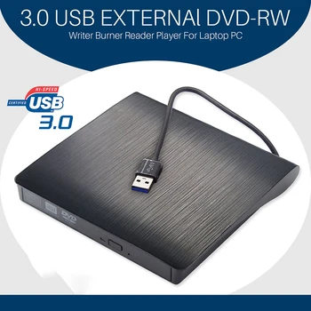 Kaasaskantav USB 3.0, DVD-ROM Arvuti Optiline seade ARVUTIGA Välise Slim CD-ROM Lugeja, DVD-Mängija, Lauaarvuti, Sülearvuti, DVD-Mängija