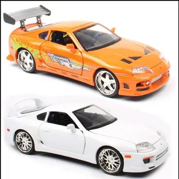 1:24 Toyota supra 1995 sulam, auto mudel,4-ukseline auto mänguasjad,Simulatsioon kogumise autod mudel,tasuta shipping
