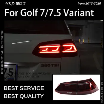 AKD Auto Tarvikud Saba Lamp Golf Variant 7 tagatuled 2013-2020 Golf 7.5 Sport Wagen LED Saba Kerge Golf Alltrack PÄEVATULED