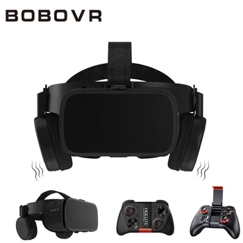 BOBO VR Z6 3D Prillid Virtuaalne Reaalsus Nutitelefoni Musta Google Papp VR Peakomplekti Kiivri Stereo BOBOVR Android 4.7-6.2'