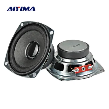 AIYIMA 4 Oomi 5W Audio Kaasaskantav Kõlar 3-Tolline 77mm kõiki Altavoz Bluetoth Square Valjuhääldi kodukino helisüsteem 2TK