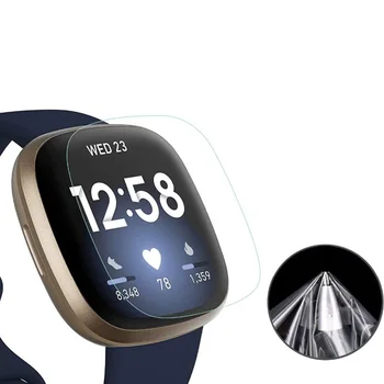 1tk ScreenTPU Selge kaitsekile Jaoks Fitbit Vastupidi 3 2 & Mõttes Smartwatch Ultra-õhuke Täielikult Katta Hüdrogeeli selge Protector Film