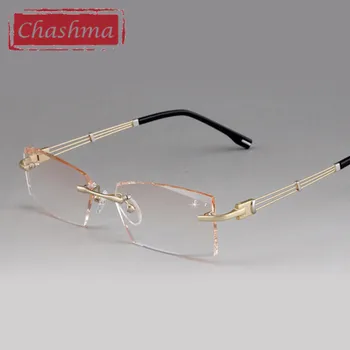Kuld glases optik Mehed prilliraamid silma raamid Tume objektiiv taani brillengestell oculos grau retsepti prillid raam