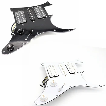 1Set Must/Withe 3 Kiht HSH Koormatud Prewired Kitarri Pickguard jaoks IBZ Electric Guitar Osade Asendamine