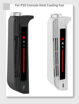 Konsooli Vastuvõtva jahutusventilaator jaoks PS5 Fänn Taseme Märgutuli Pikendatud USB Liides Mängu Konsool, USB-Cooler 3-speed