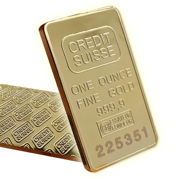 Šveits on Üks Unts Trahvi 9999 Gold Krediidi Baarid, kus Erinevate Seerianumber Teenetemärgi väljamõeldud Münte Suisse Gold bar tasuta laeva