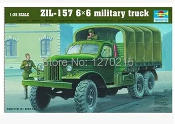 Trumpeter 01001 1/35 ZIL-157 6X6 Sõjaväe Veoauto plastmassist mudel kit