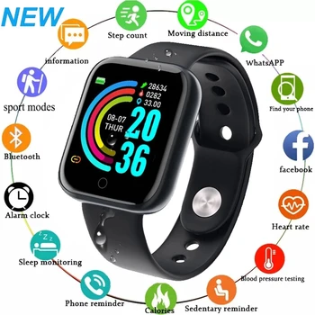 D20 Pro Smart Watch Y68 Bluetooth Fitness Tracker Sport Watch Südame Löögisageduse Monitor vererõhu Nutikas Käevõru Android ja IOS