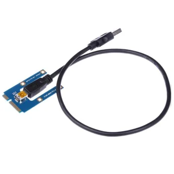 USB 3.0 Mini PCI-E PCIe pesa PCI Express 1X kuni 16X Extender Ärkaja Kaardi Adapter Pikendus Kaabel Bitcoin Kaevandaja Kaevandamine