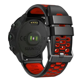 24mm Silikoon Vaadata rihmad Suunto 7 9 Spartan Sport Vöö Wristbands Suunto 9 baro (kõrgusmõõdik / baromeeter Smart Watchband Asendamine Käevõru Correa