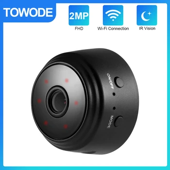 TOWODE HD 1080P WIFI IP Kaamera Home Security Väike IR-Night Vision-Motion Detect Häire Kaasaskantav Mini Valve Kaamera