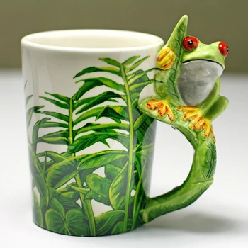 300ml Loominguline Konn Keraamilised Kruusid 3D Cartoon Cup ühelt poolt Koostatud Loomade Kohvi Kruus Kingitus Kohvi Tassi