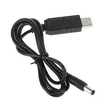USB 5V, et 12V 5.5x2.1mm Samm Üles Rida Pinge Converter Kaabel Koos LED-Ekraan 6W