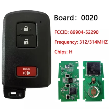 CN007145 Järelturu 3 Nuppu Smart Key 2012-2019 Toyota Prius RAV4 Koos 312MHZ PN 89904-52290 HYQ14FBA G Juhatuse 0020)
